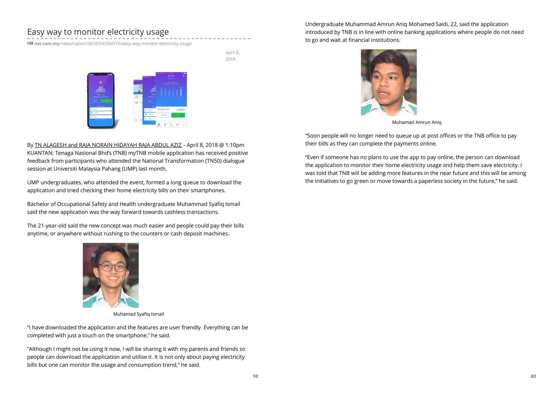 Press clipping: Easy Way To Monitor Electricity Usage